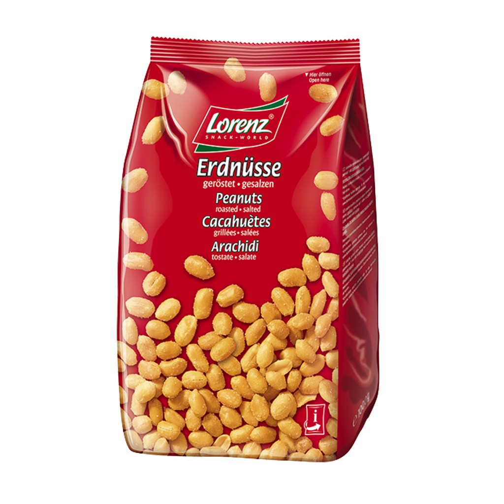 Erdnüsse geröstet, gesalzen 1000g