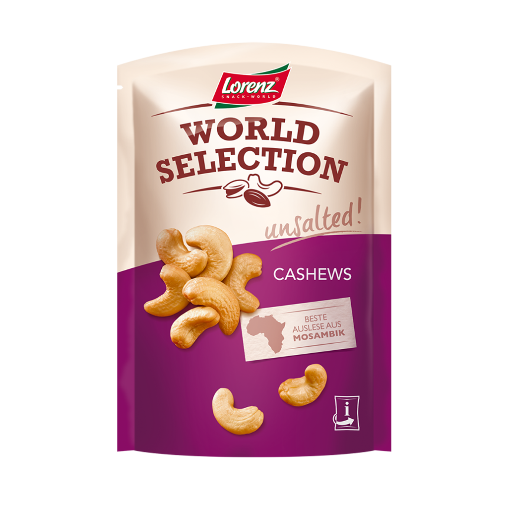World Selection unsalted Cashews