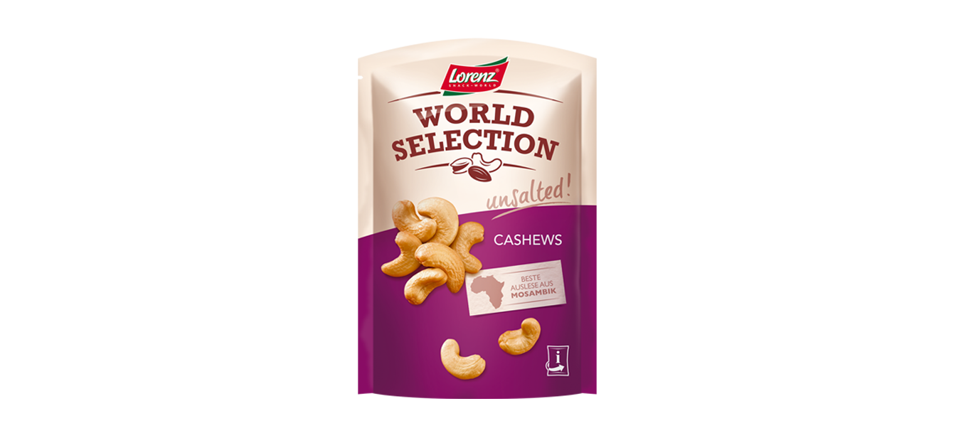 World Selection unsalted Cashews