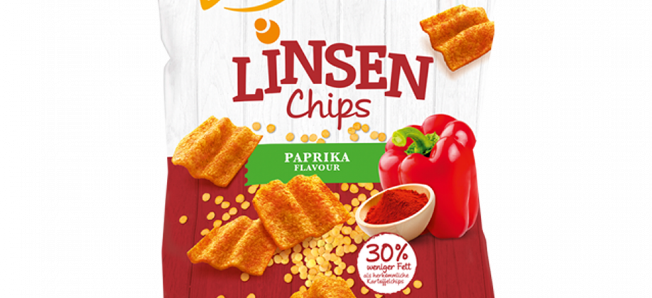 Linsenchips Paprika