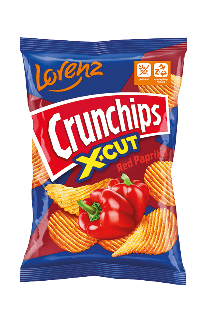 Crunchips x-cut red paprica