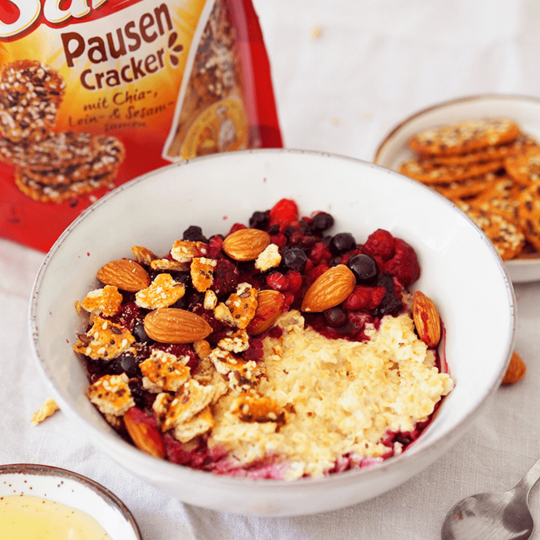 Porridge mit PausenCracker Topping