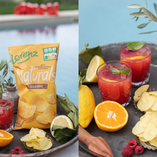 Fruchtige Himbeer Grüntee Paloma