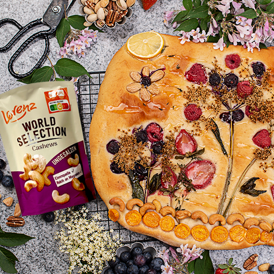 Süße Garten Focaccia
