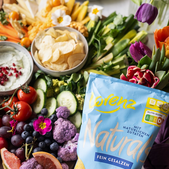 Frühlingshafte Rainbowplate