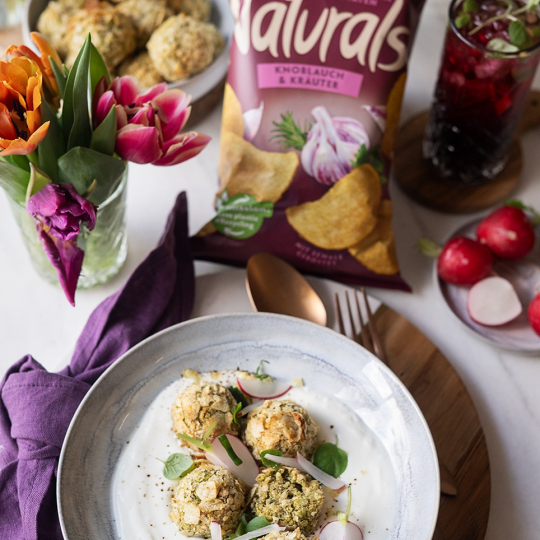 Falafel mit Naturals Knoblauch & Kräuter